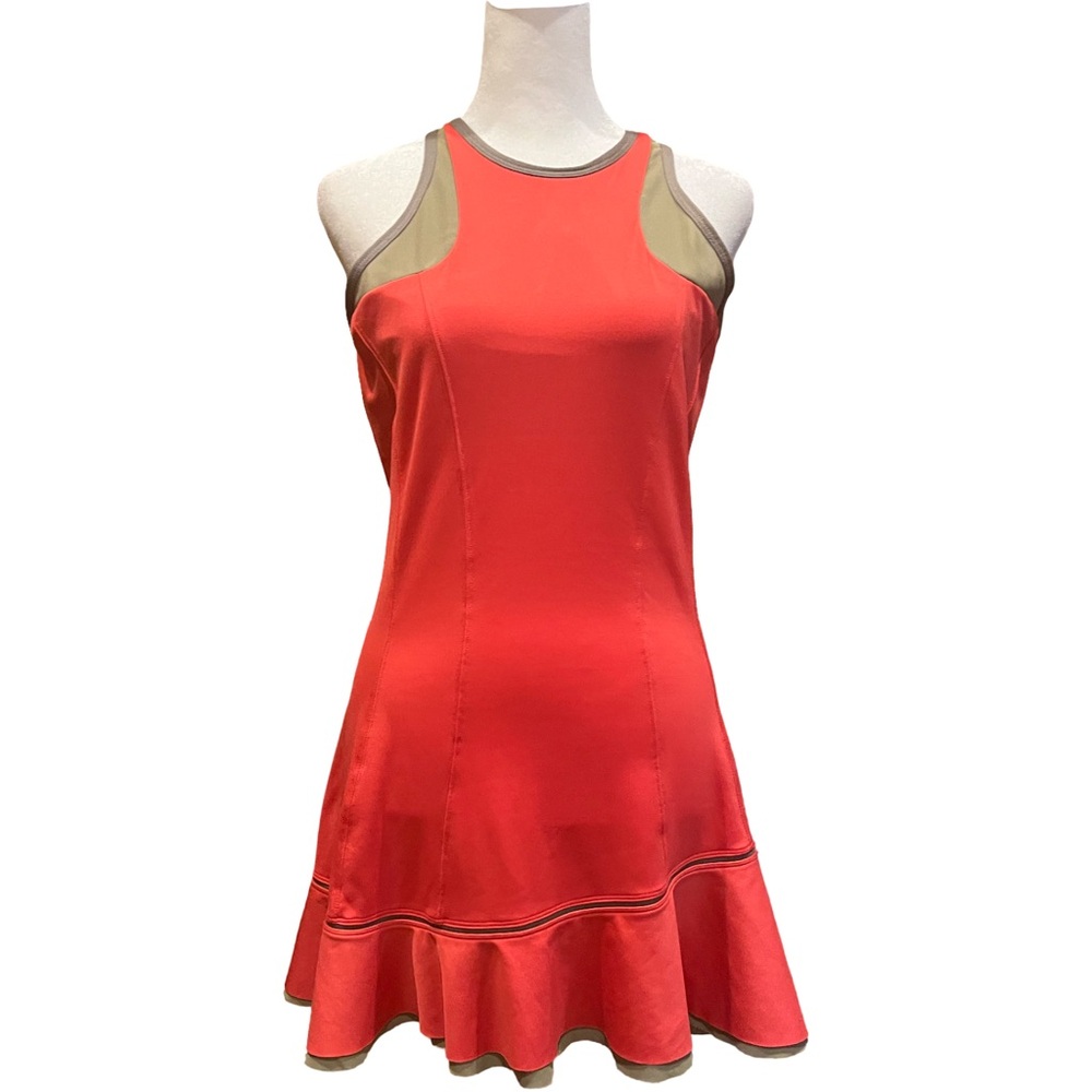 Inphorm Asymmetrical tomatoe Red Athletic Dress